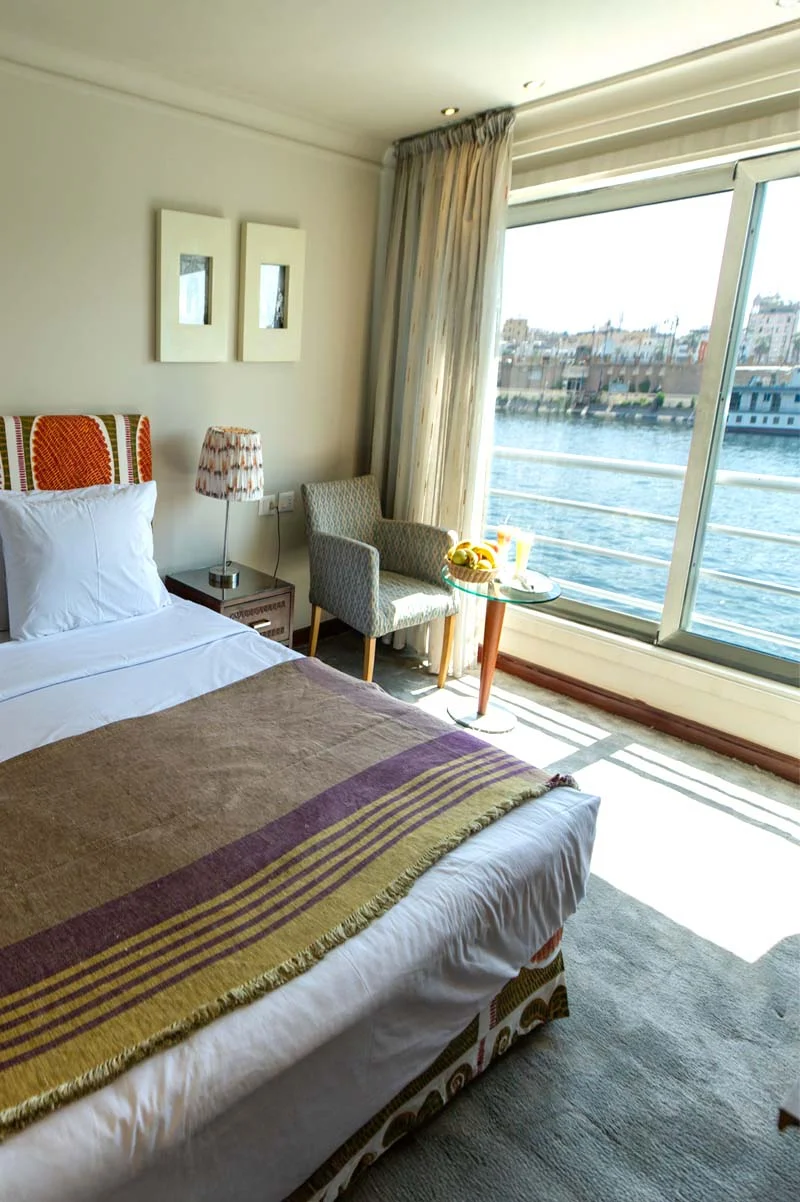 Cabin aboard the Kahila Nile Cruise Nile cruise
